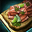 Archivo:Panecillo con carne curada y cilantro.png