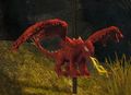 Piñata del dragón roja