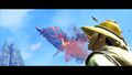 Naves etéreas sobrevolando la isla de Shing Jea en el tráiler de mecánicas de juego de Guild Wars 2: End of Dragons.
