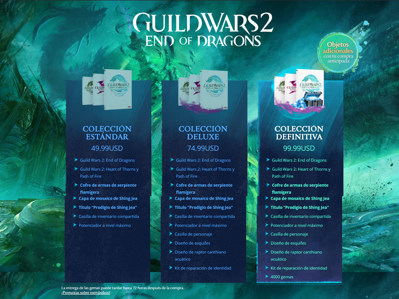 Archivo:Opciones de compra de coleccionista de Guild Wars 2- End of Dragons.png