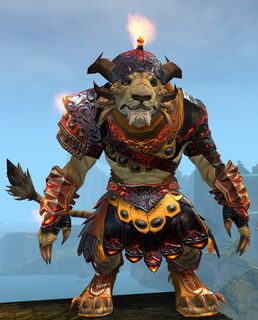 Armadura de la furia ardiente charr masculino frente.jpg