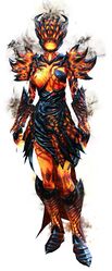Armadura de fuego infernal (ligera) humano femenino frente.jpg