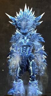 Armadura de saqueador del hielo asura femenino frente.jpg