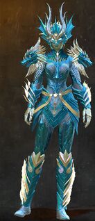 Armadura de dragón de agua sylvari femenino frente.jpg