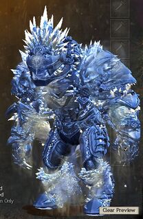 Armadura de saqueador del hielo charr femenino frente.jpg