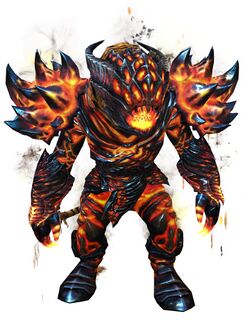 Armadura de fuego infernal (ligera) charr masculino frente.jpg